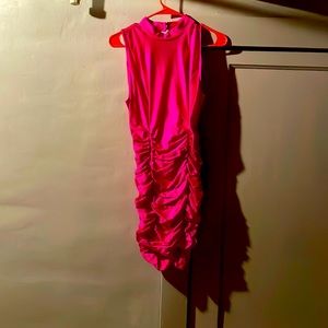Hot pink short dress